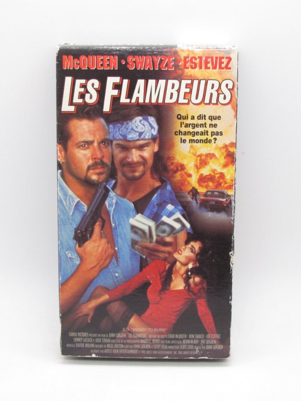 Les Flambeurs/ Money To Burn (VHS)(French) Tested RARE